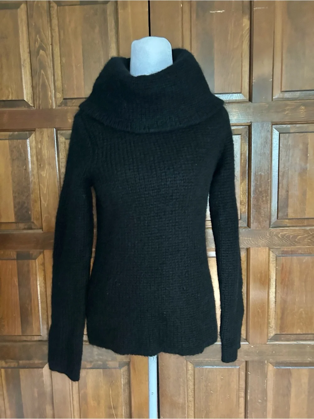 Lauren Ralph Lauren Sweater S Small Mohair Blend Ribbed Knit‎ Turtleneck HK